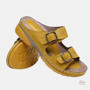 Sandales orthopédiques femme à deux lanières confortables