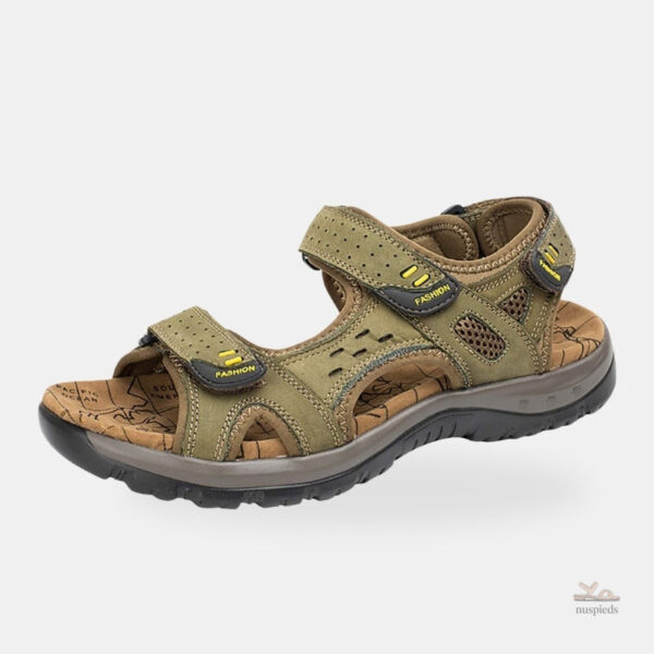 Sandales de plage homme ouvertes avec scratchs confortables