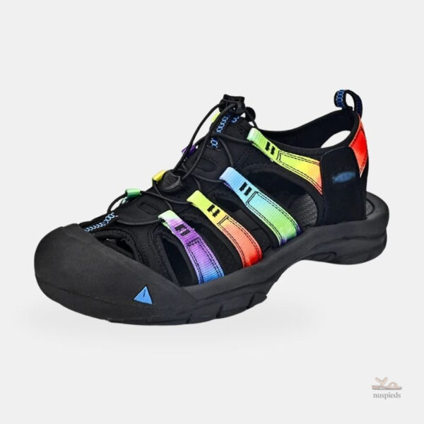 Sandales de randonnée femme lanières multicolores