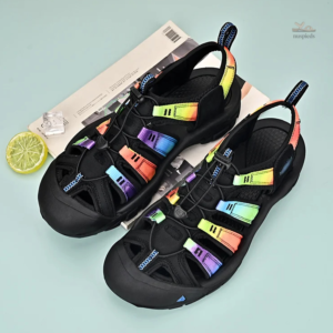 Chaussures de randonnée pour femme avec design multicolore
