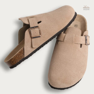 Sabot femme avec finition en daim et design élégant