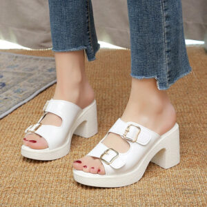 Sabot femme avec design ouvert et talon confortable