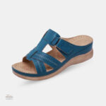 Sandale Scratch Femme Bleue Rétro