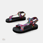 Sandale Scratch Femme Multicolores à Motifs