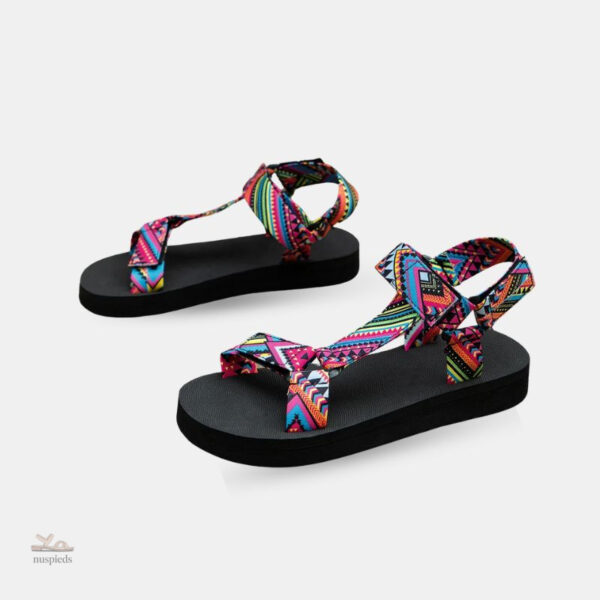 Sandale Scratch Femme Multicolores à Motifs