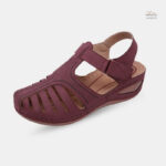 Sandale Femme à Talon Compensé avec Boucle