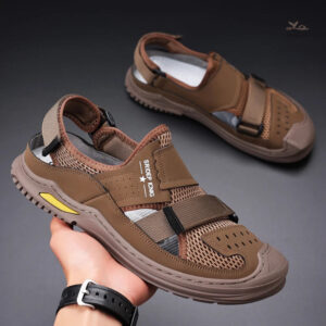 Sandale style basket pour homme, confort et praticité