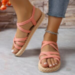 Sandale Lanières Croisées pour un Look Estival Féminin