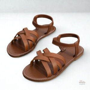 Sandales plates pour femmes au style spartiate