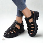 Sandale plateforme pour femme style spartiate