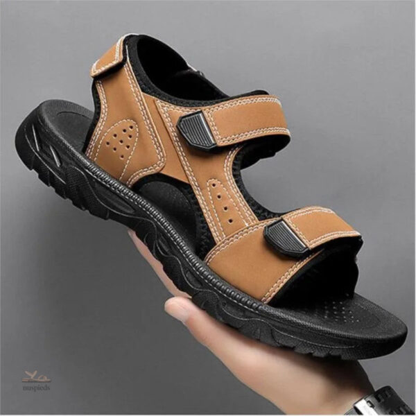 Sandale à scratch pour homme, style moderne
