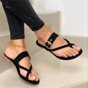Sandale chic avec petit talon féminin