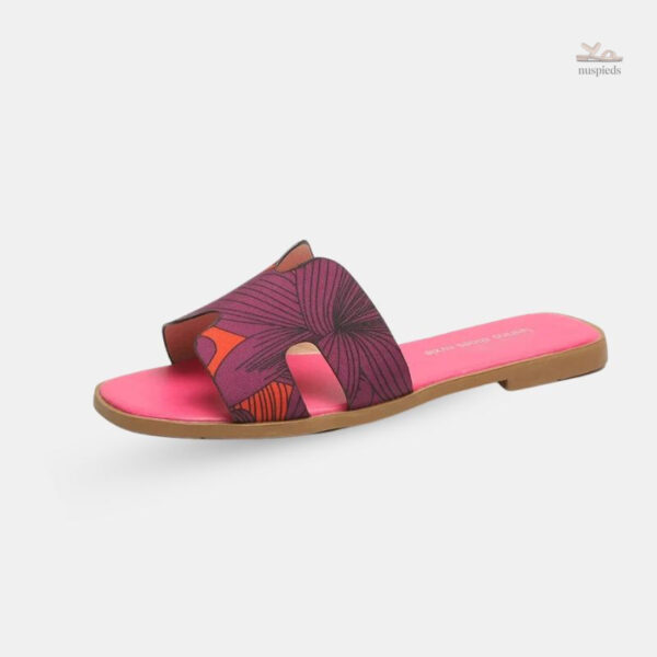 Sandale Tong Design Floral élégante et confortable