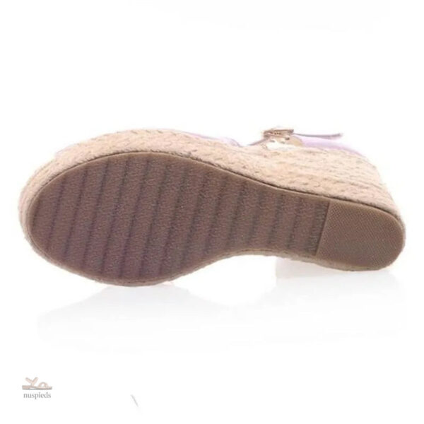 Chaussures compensées pour femme, couleur violette