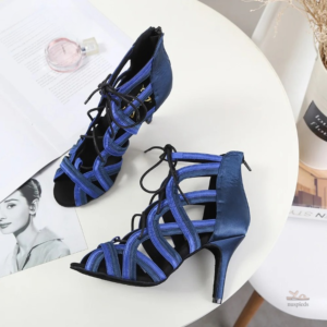 Chaussures à talons femme, sandale lacets, style moderne 10-13 cm