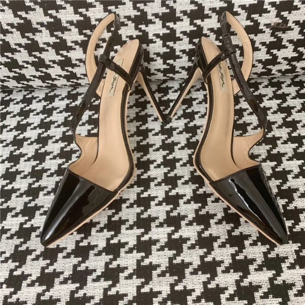Chaussure femme noire à talon de 10-13 cm, style moderne