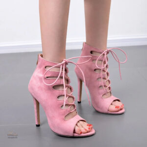 Sandales élégantes à lacets pour femme, talon de 10-13 cm