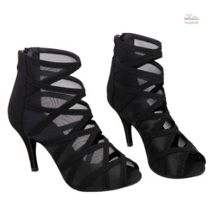 Sandale femme sexy talon 10-13 cm avec lanières croisées