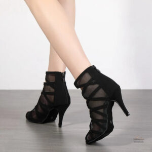 Talon haut femme 10-13 cm avec design lanières croisée