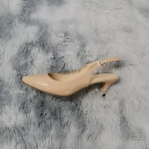 Escarpin beige à talon de 5 à 7 cm pour femme