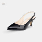 Sandale femme escarpin à talon de 5 à 7 cm avec lanière