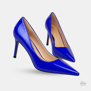 Sandale Talon Femme Brillante Style Escarpin