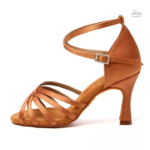 Sandale femme tendance, talon haut, lanières délicates