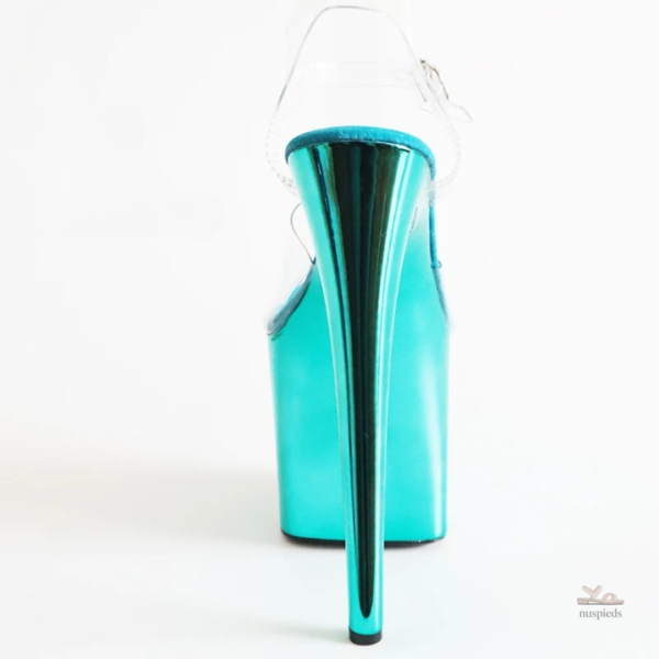 Chaussures Femme Élégantes avec Talons et Lanières Transparentes