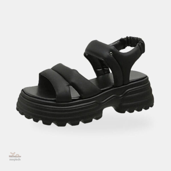 Sandale Talon Plateforme avec Fermeture Élastique