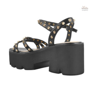 Sandales à talon plateforme, style chic et moderne