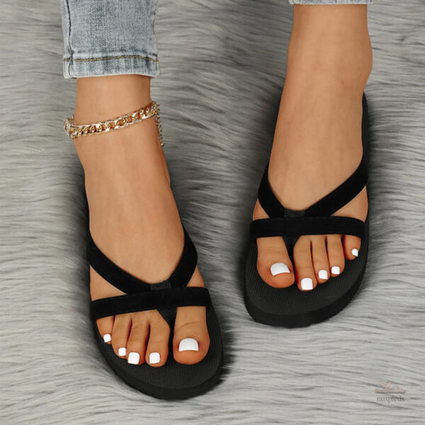 Sandale Compensée Femme avec semelle haute et élégante