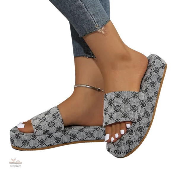 Sandales à Plateforme pour Femmes au Style Épuré