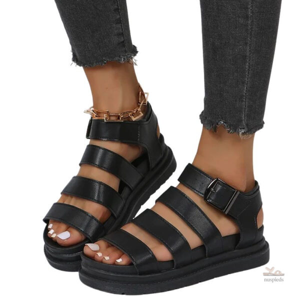 Sandales femme à semelle épaisse, style moderne