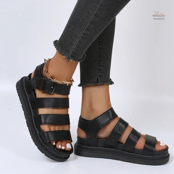 Sandales à plateforme pour femme, look contemporain