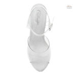 Chaussures femme à talon haut, effet cristal lumineux