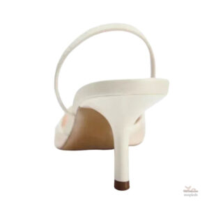 Sandales blanches à talon pour occasions spéciales