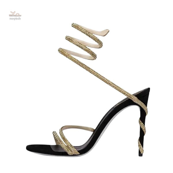 Sandales à talon avec design raffiné pour femme