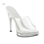 Sandales transparentes, ajout de style féminin