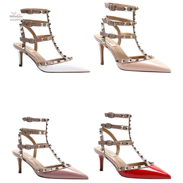 Sandales chic avec talons et clous pour toutes occasions