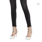 Sandales punk chic à talons de 7 à 10 cm