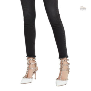 Sandales punk chic à talons de 7 à 10 cm
