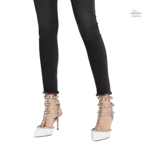 Sandales punk chic à talons de 7 à 10 cm