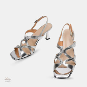 Sandales Cuir Doré Métallisé Femme