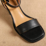 Sandales à Talons, cuir doux pour un port agréable