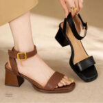 Sandales femme à talons confortables, style chic