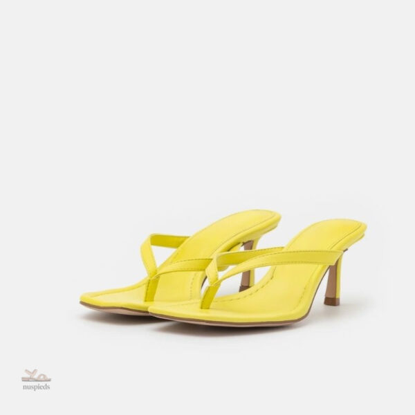 Sandales à Talons Fins avec Bout Carré - vue 2