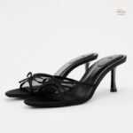 Sandales à Talons Fins avec Nœud Élégant