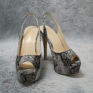 Sandales à talons en serpent, tendance et stylées