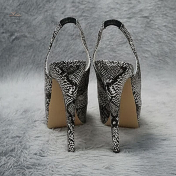 Sandales à plateforme design serpent pour femme