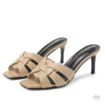 Sandales tendance avec lanières en cuir